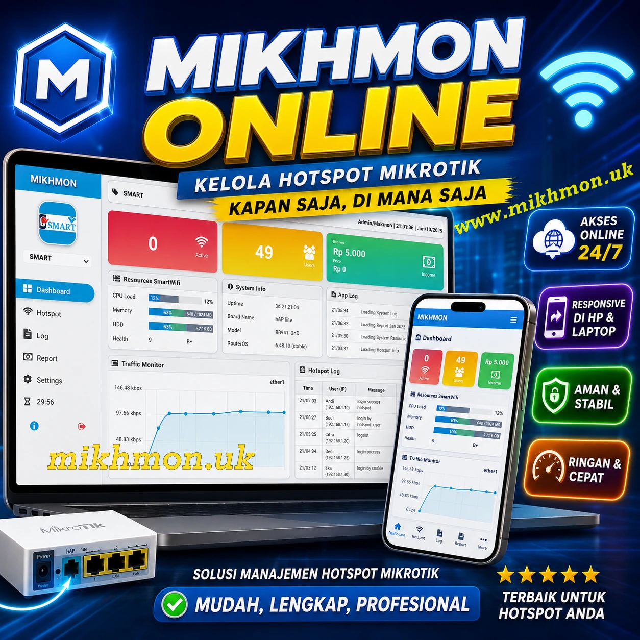 Mikhmon Online